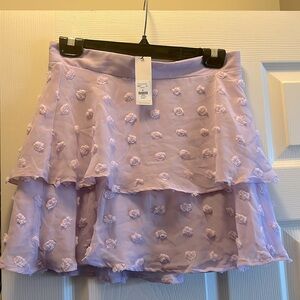 Lavender layered skirt